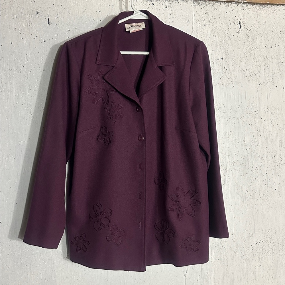 Vintage Women's Deep Purple Pantsuit - Picture 10 of 14